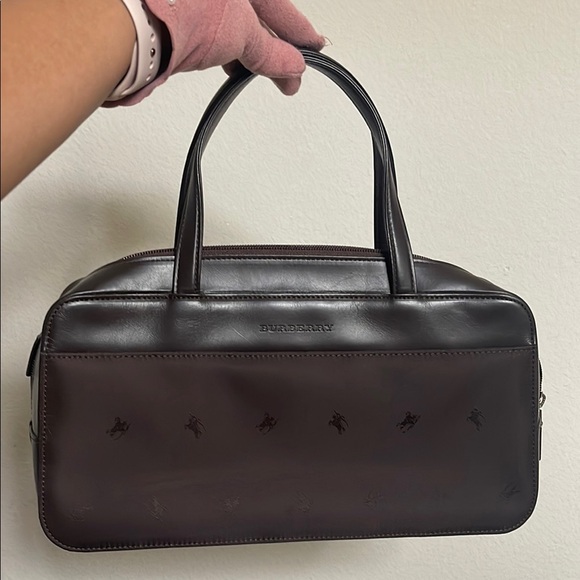 BM007 Burberry Brown Leather Bag - Picture 1 of 1